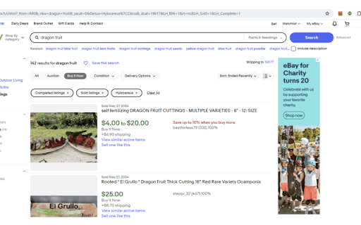 Ebay Sold Toggle screenshot 1