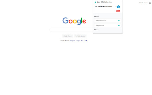 Eber CRM Extension screenshot 1