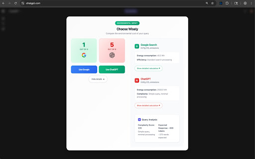 EcoQuery screenshot 1