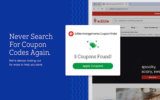 Edible Arrangements Coupon Finder - Latest Coupons & Best Deals screenshot 1