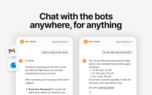 eesel AI: ChatGPT Sidebar for AI in Google Docs, Zendesk & more screenshot 1