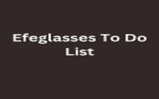 Efeglasses To Do List screenshot 1