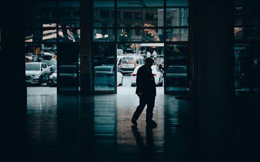 Elderly Man Walking in Hallway screenshot 1