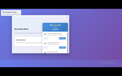 EliteCouponHub - Universal Coupon Finder screenshot 1