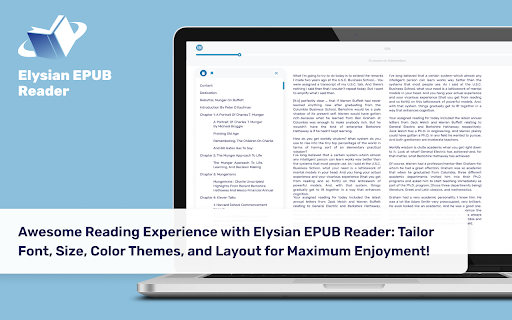 Elysian EPUB Reader screenshot 1