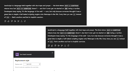 Em-Dash Exorcist screenshot 1