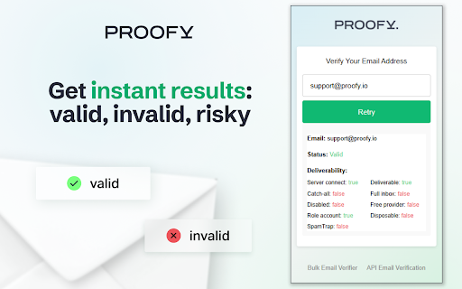 Email Verifier by Proofy screenshot 1