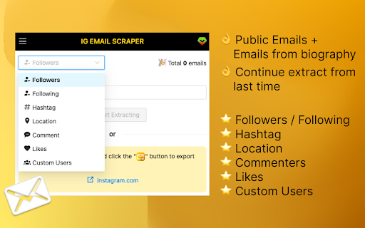 EmailFox - IG Email Extractor and Scraper screenshot 1