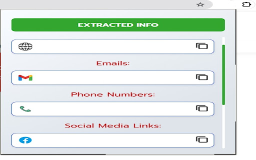 Emails Phone & SocialMedia Info Extractor screenshot 1