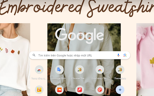 Embroidered Sweatshirts Give A Trendy Feel screenshot 1