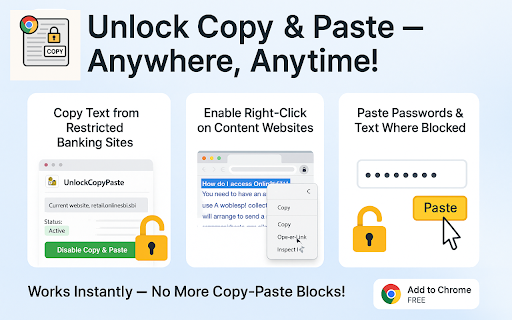 Enable Copy Paste for Chrome screenshot 1