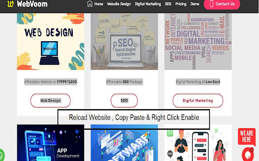 Enable Copy Paste & Right Click screenshot 1