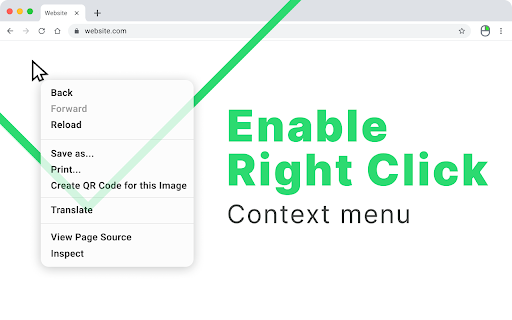 Enable Right Click screenshot 1