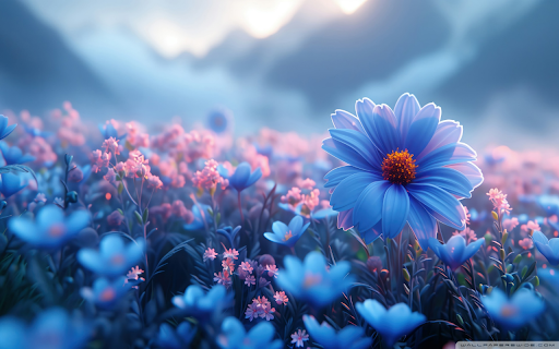 Enchanting Dreamscape in a Misty Floral Meadow screenshot 1