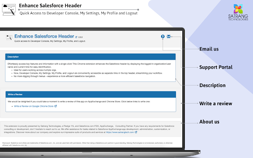 Enhance Salesforce Header screenshot 1