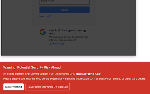 Enhanced iFrame Protection screenshot 1