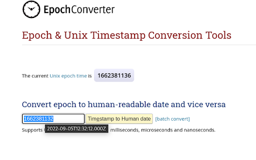 Epoch Converter screenshot 1