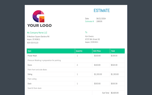 Estimate Maker screenshot 1