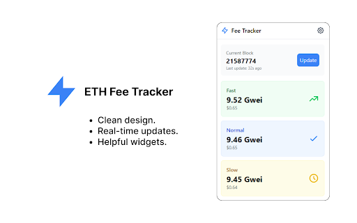 ETH Fee Tracker screenshot 1