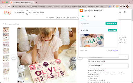 Etsy Images Downloader screenshot 1