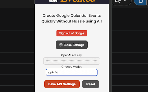 Evented screenshot 1