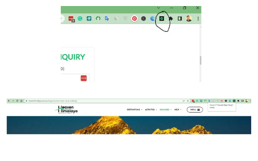 Everest Base Camp Word Counter screenshot 1
