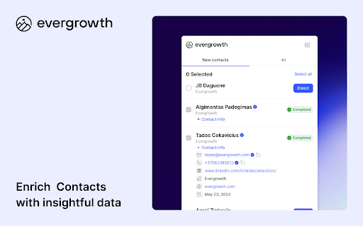 Evergrowth Chrome Extension screenshot 1