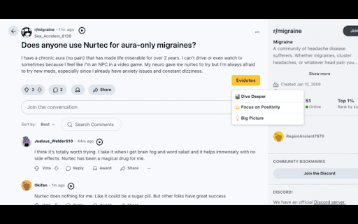 Evidotes screenshot 1