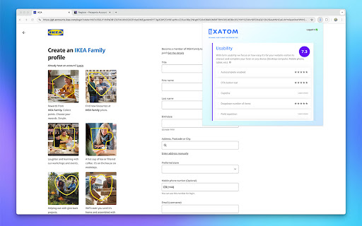 Exatom webform audit screenshot 1