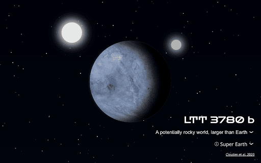 Exoplanet New Tab screenshot 1