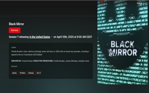 Extension Netflix Downloader - Chrome screenshot 1