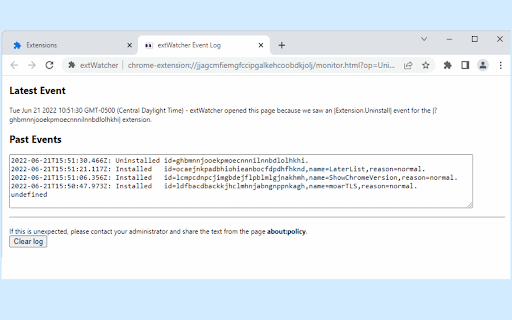 extWatcher screenshot 1