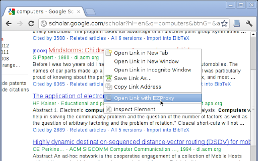 EZProxy Redirect screenshot 1