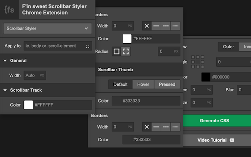 F'in sweet Scrollbar Styler for Webflow screenshot 1