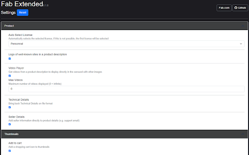 Fab Extended screenshot 1