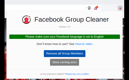 Facebook Group Cleaner screenshot 1