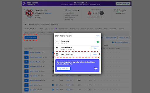 fantasy calendar - BETA screenshot 1
