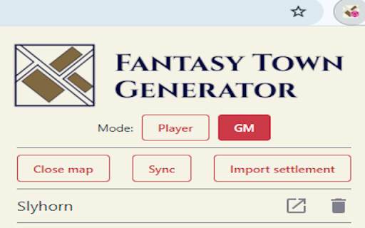 Fantasy Town Generator - Roll20 screenshot 1