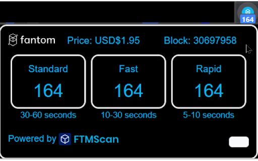 Fantom Gas Price Extension screenshot 1
