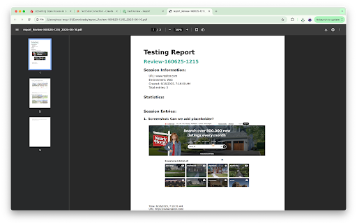 Fast Review - Web Testing & Bug Reports screenshot 1