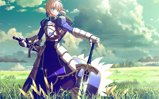 Fate Stay Night Theme 11 - 1366x768 screenshot 1