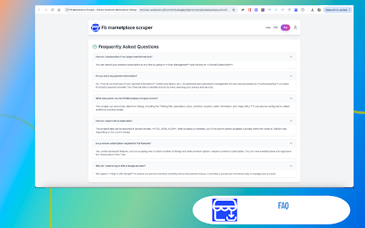 FB Marketplace Scraper , Extract facebook Marketplace listings screenshot 1
