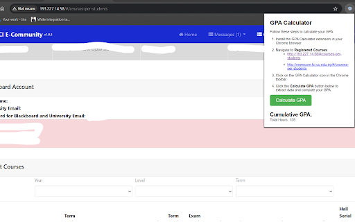 FCAI GPA Calculator screenshot 1