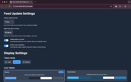 Feed Fabrik RSS Feed Reader screenshot 1
