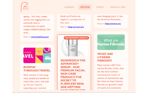 Fema - Period Tracker screenshot 1