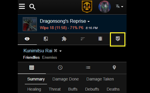 fflogs X xivanalysis screenshot 1