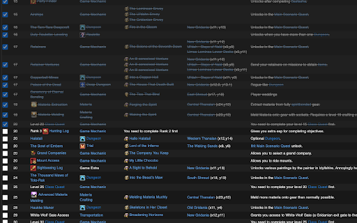 FFXIV - Progress Tracker screenshot 1