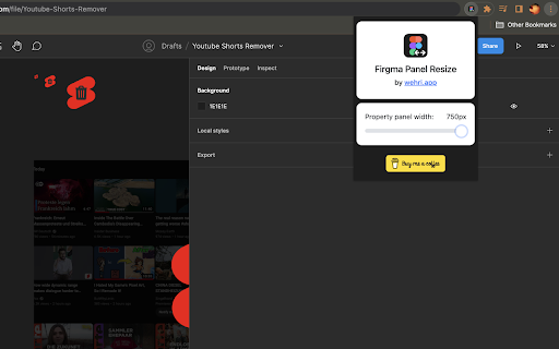 Figma Properties Panel Resizer screenshot 1