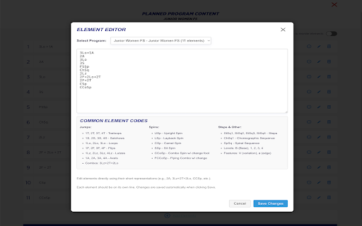 Figure Skating PPC Helper screenshot 1
