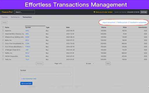 Finance Pro screenshot 1